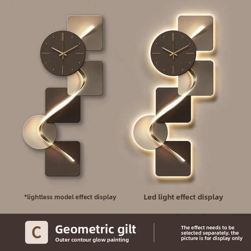 Modern Geometrical Wall Clock