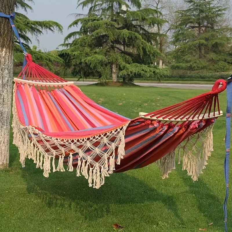 Bohemian Double Hammock for Outdoor Use