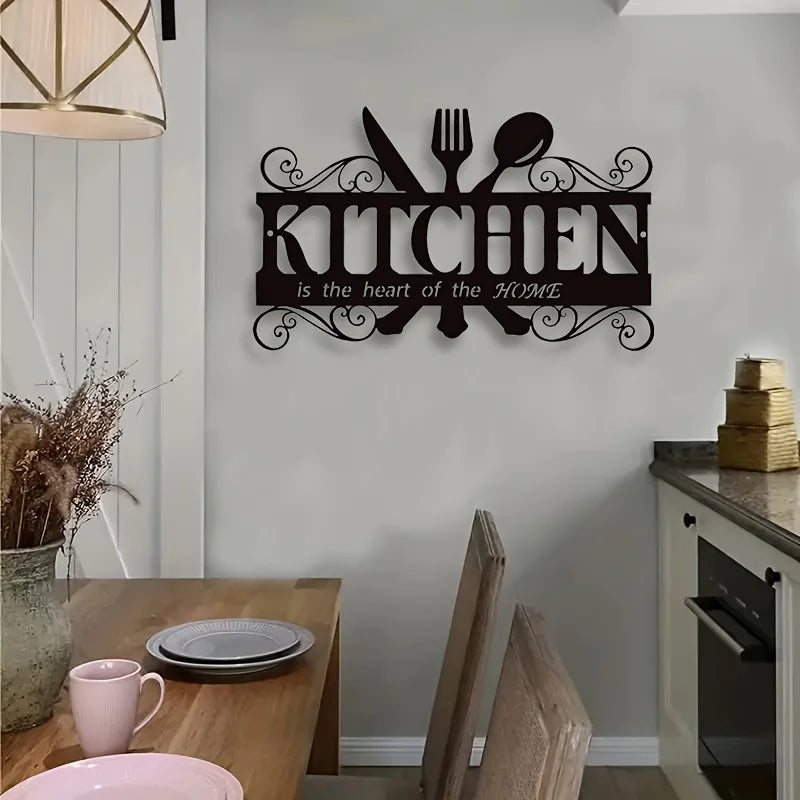 Art Deco Metal Kitchen Wall Art