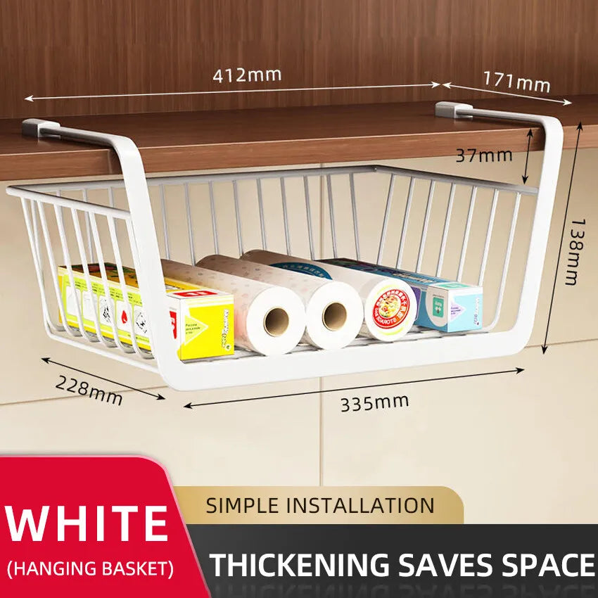 Kitchen Under Cabinet Basket Storage