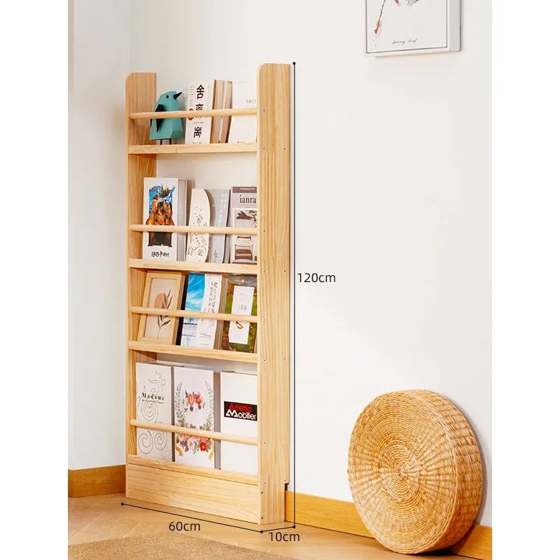 Simple Solid Wood Bookshelf,