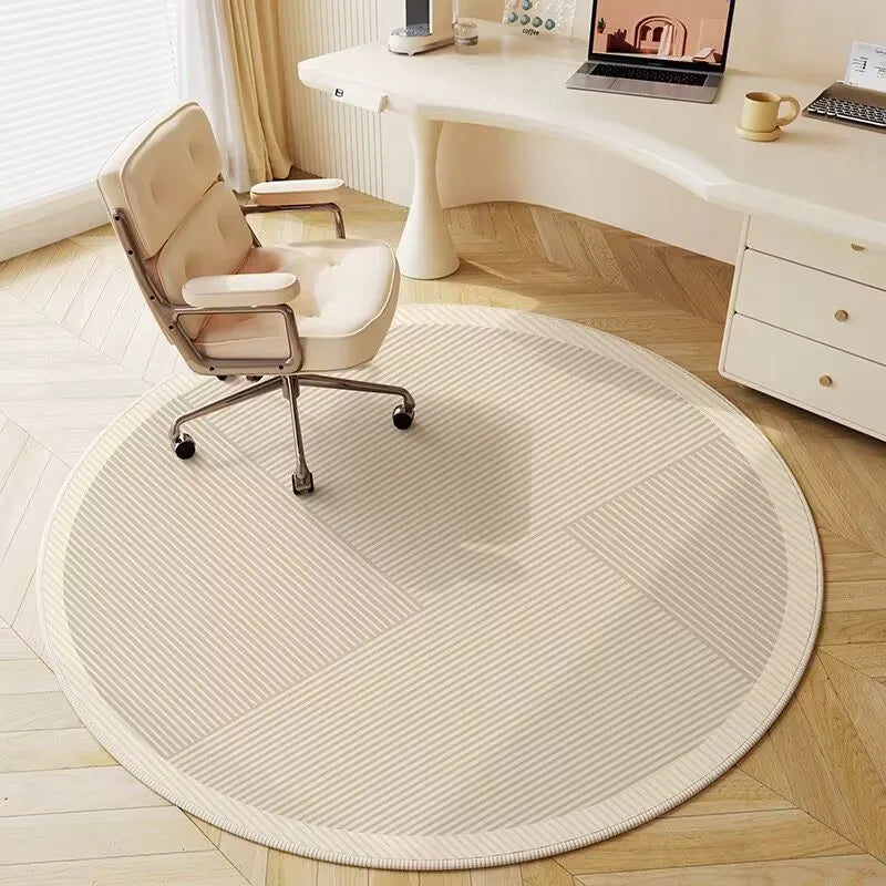 Ins Play Area Round Rugs Non-Slip Circle Classroom Rug Game Floor Mat for Bedroom Living Room Office Entryway Home Decor