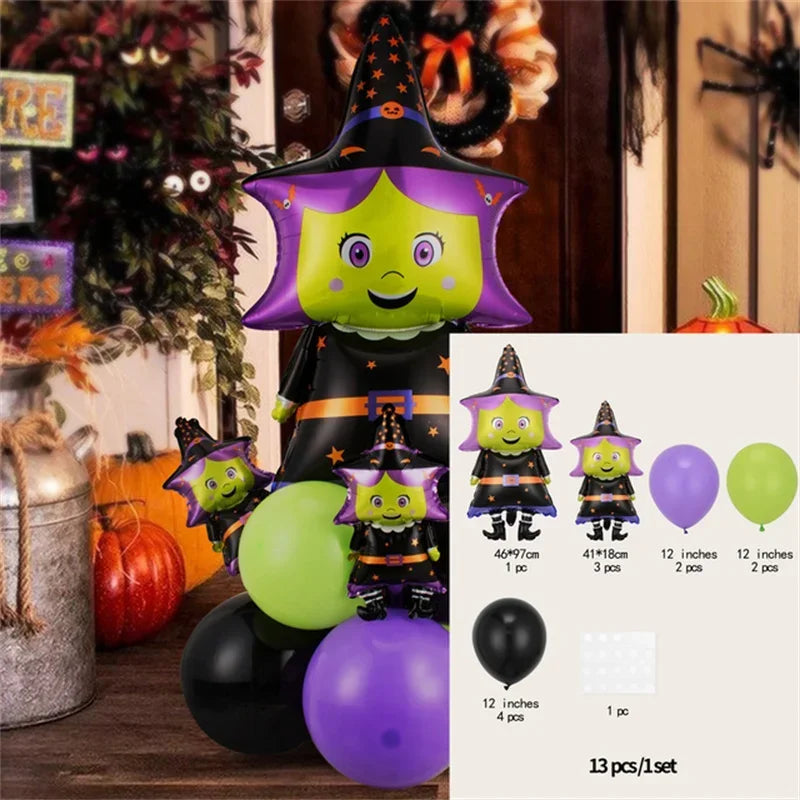 6 Different Happy Halloween Balloon Sets
