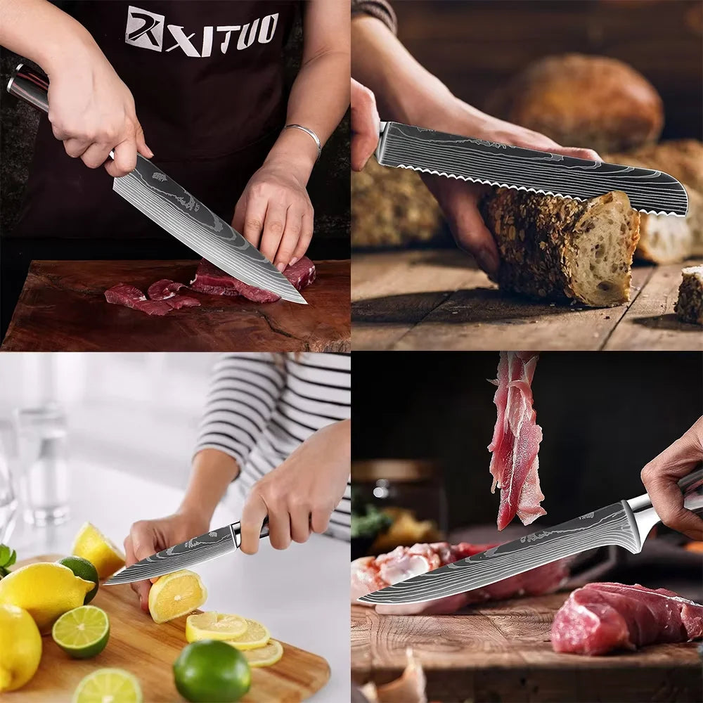 Kitchen Knife 6PCS Set Stainless Steel
