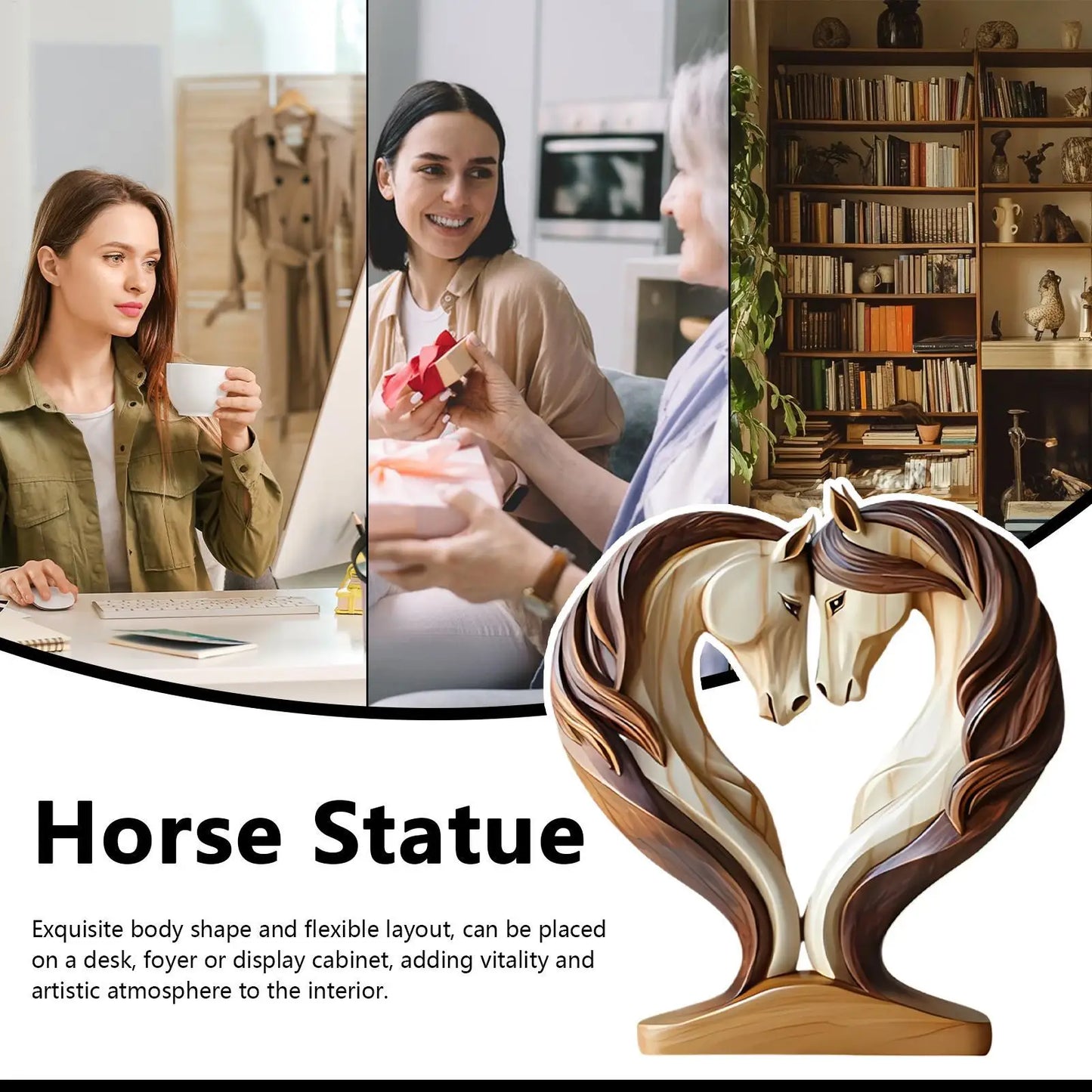 Decorative Wooden Horse Decor