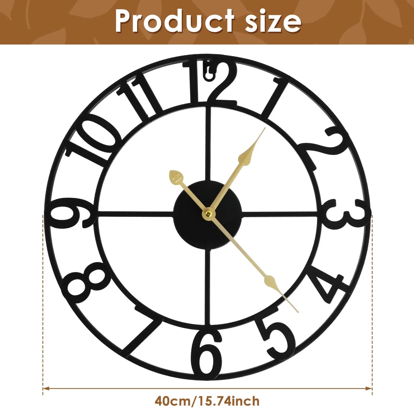 Iron Work Wall Clock