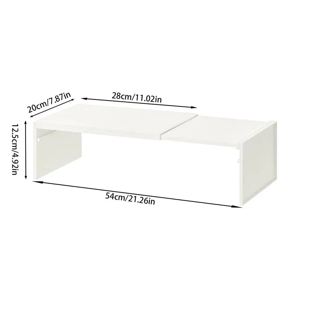 Kitchen cabinet multi-level shelf storage rack