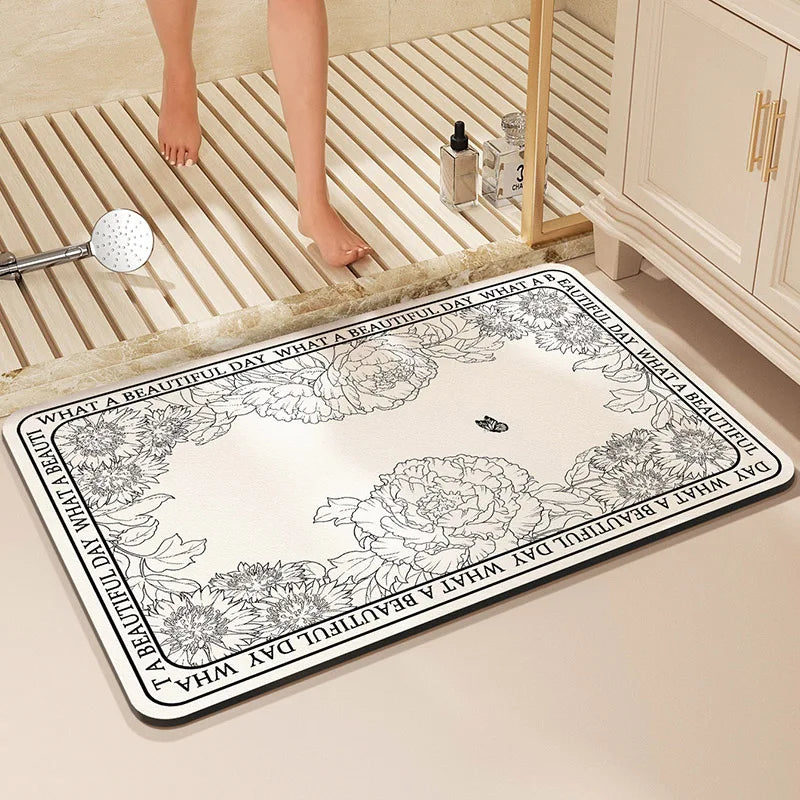 Designed Bathroom Bath Mat