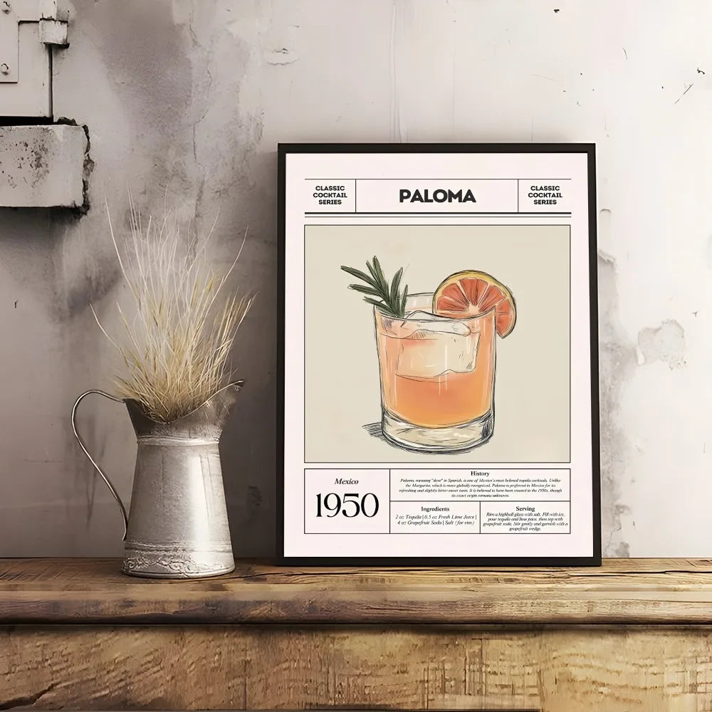 Cool Cocktail Wine Art