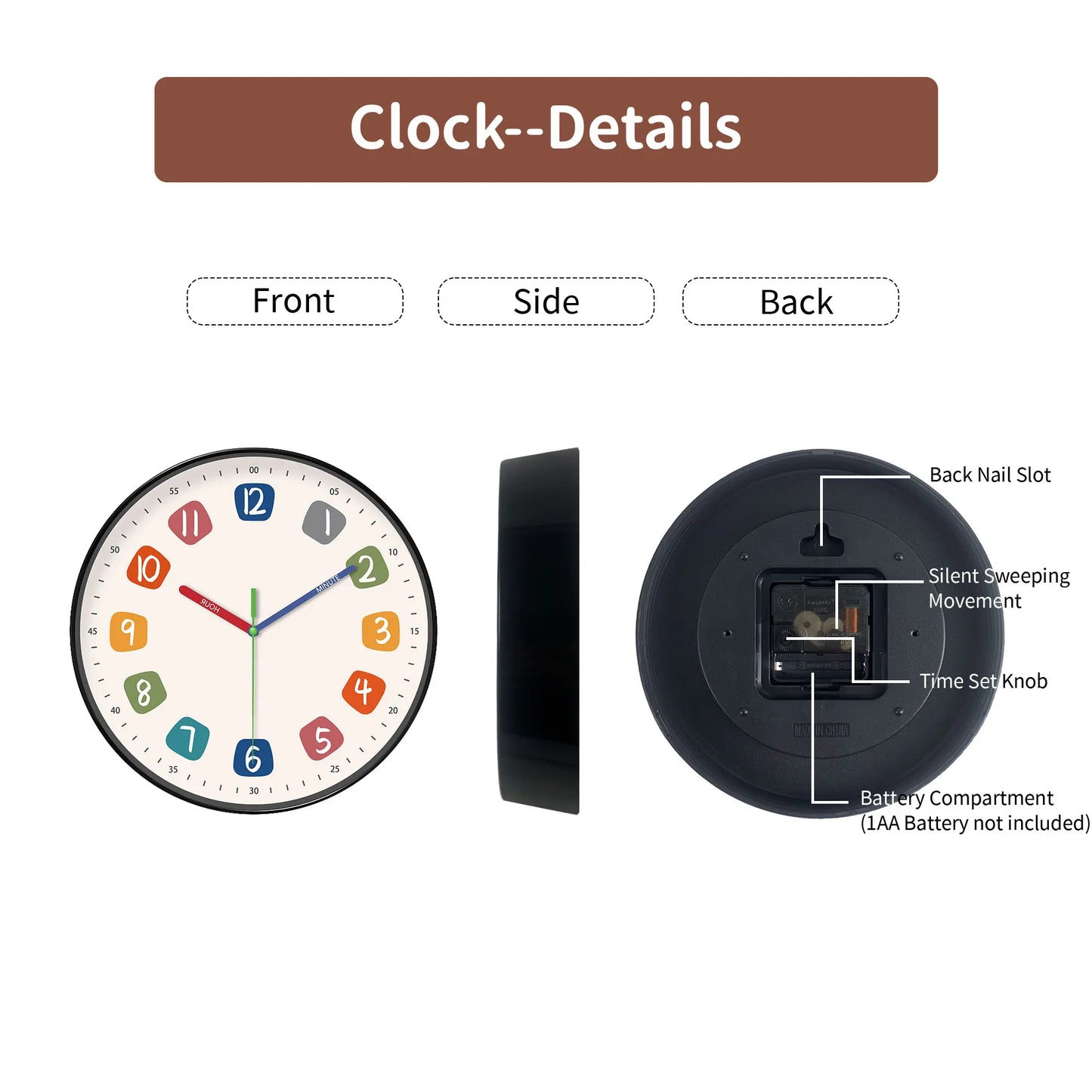 A modern Colorful wall clock