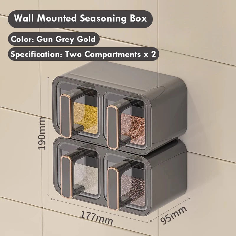 Kitchen Seasoning Storage Rack Combination Set