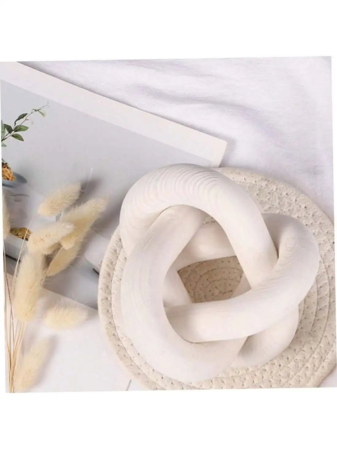Hand-Carved Wooden Knot Decor