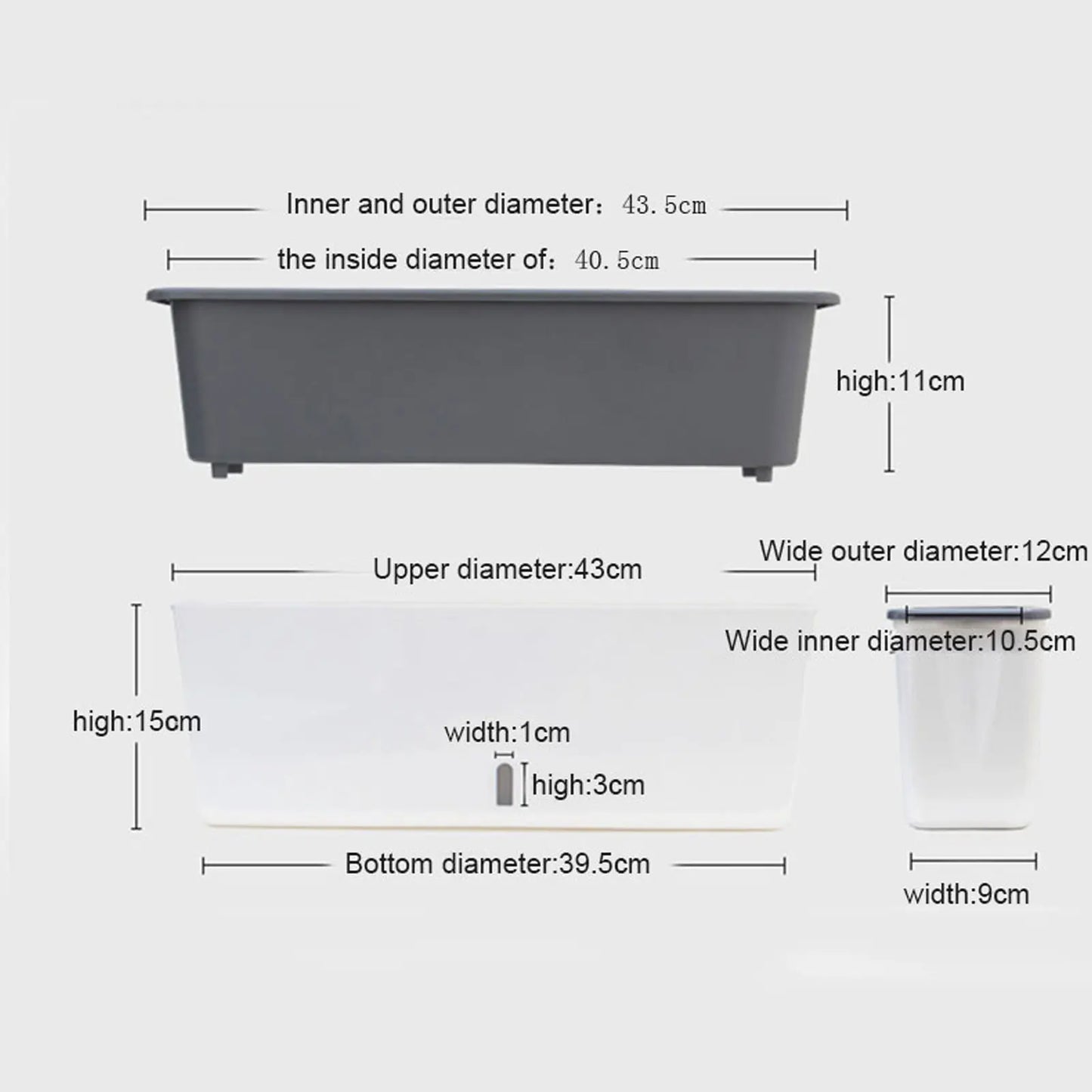 Self-Watering Planter with Water Level Window