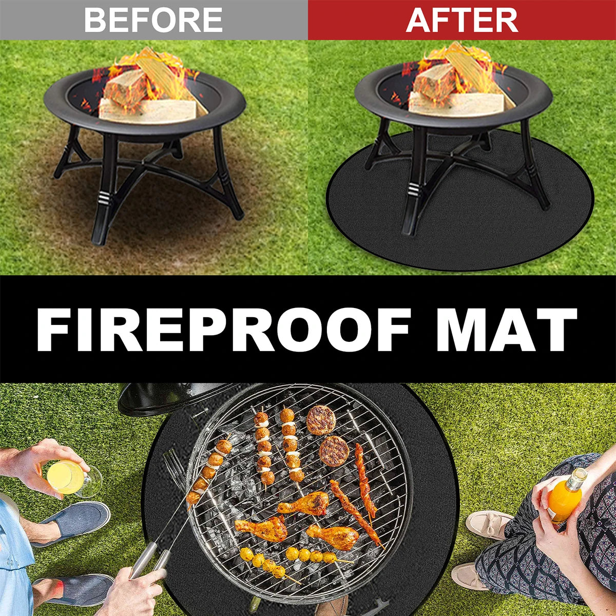 Outdoor Grill Pad Mat