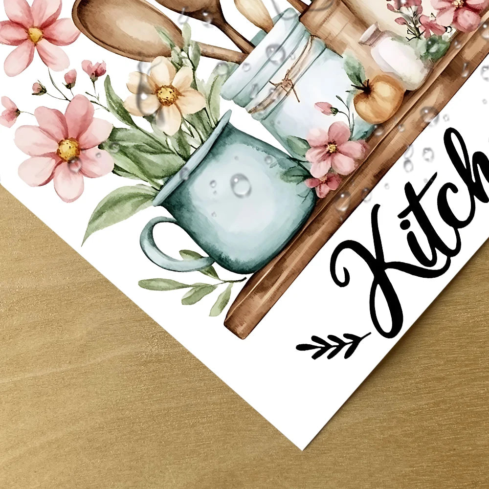 1 Piece Self Adhesive Kitchen Utensils Pattern
