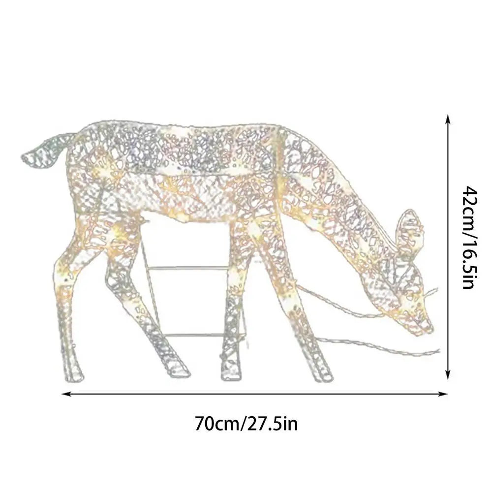 Lighted Deer Christmas Decorations