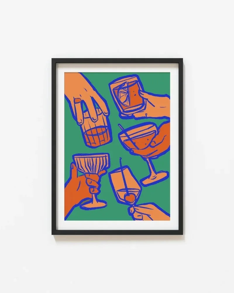 Wine Glass Alcohol Poster