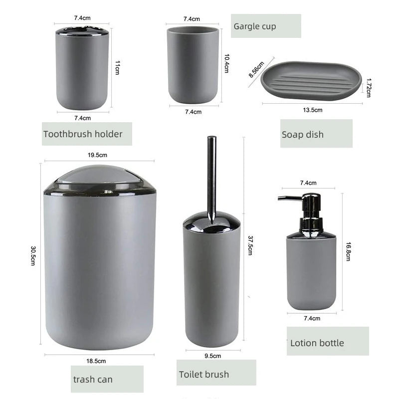 4/6pcs New Bathroom Set