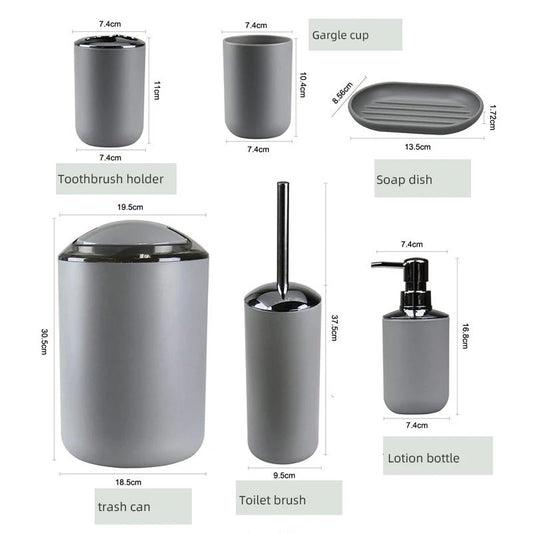 4/6pcs New Bathroom Set