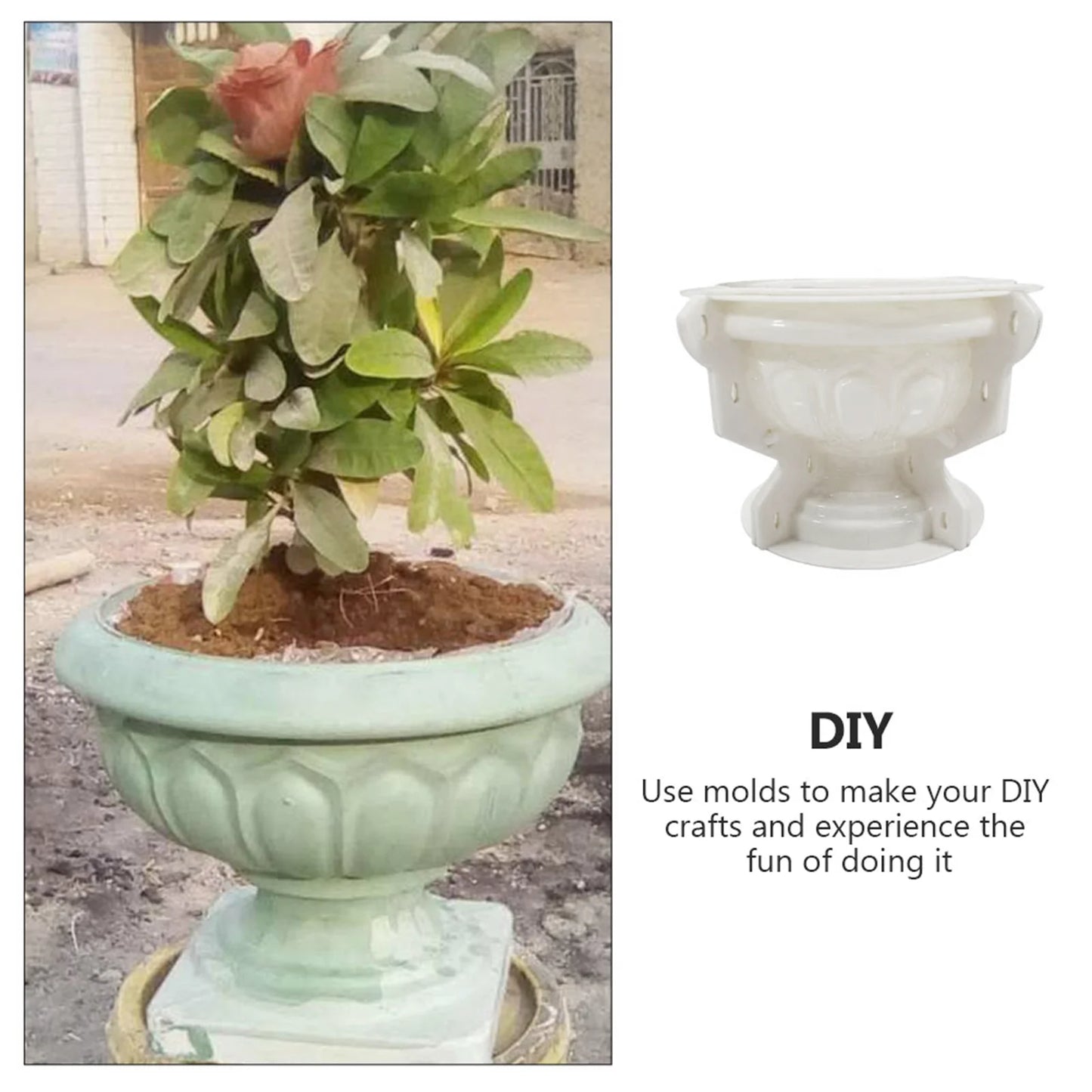 European Flowerpot Mold Plaster