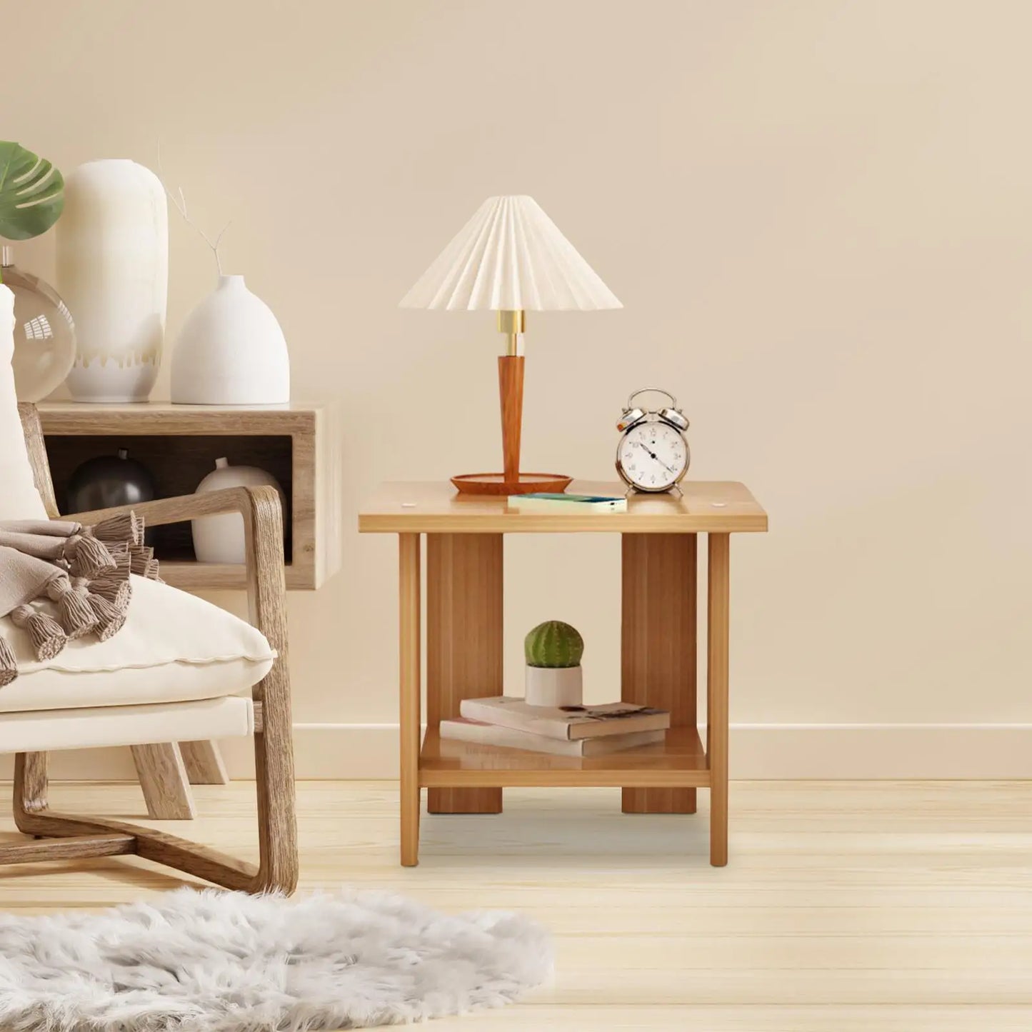 Wooden End Table