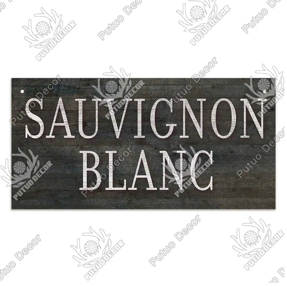 Decor-Wooden Wine Signs