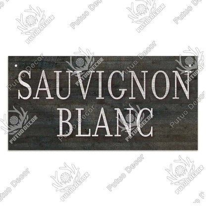 Decor-Wooden Wine Signs