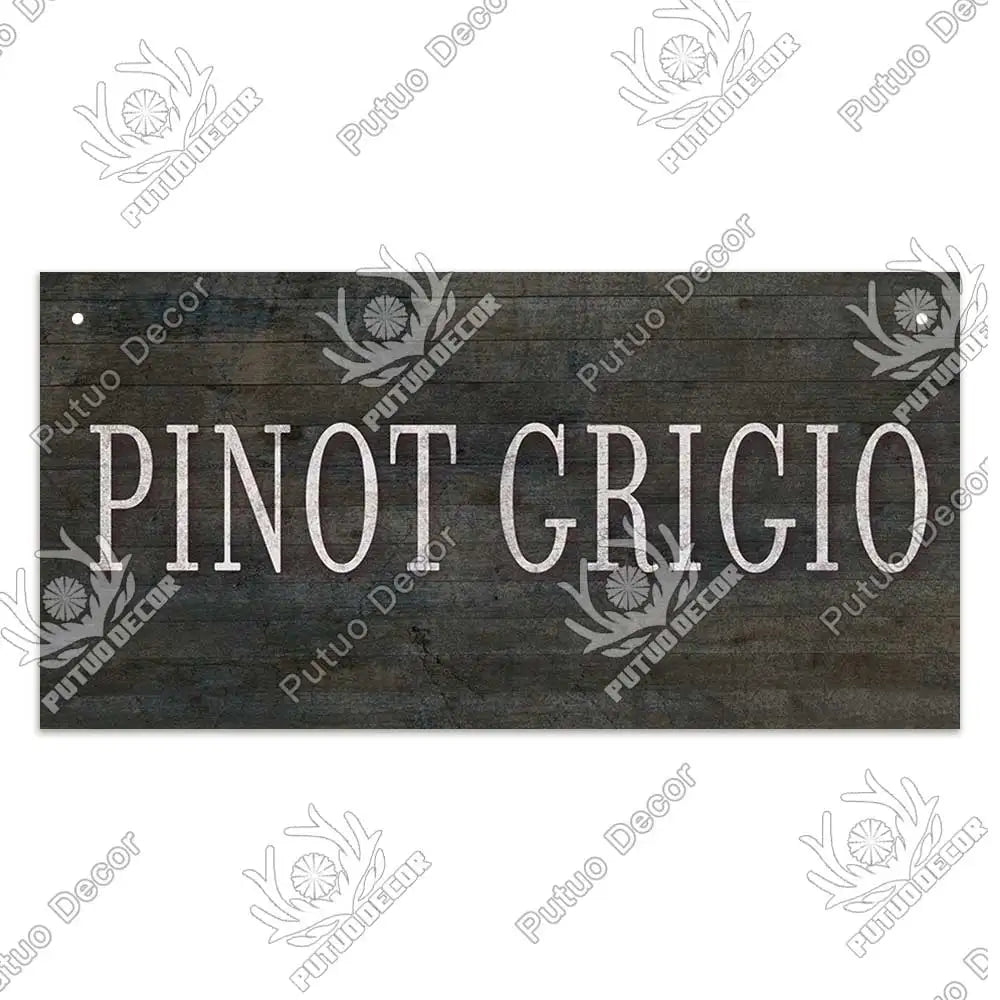 Decor-Wooden Wine Signs