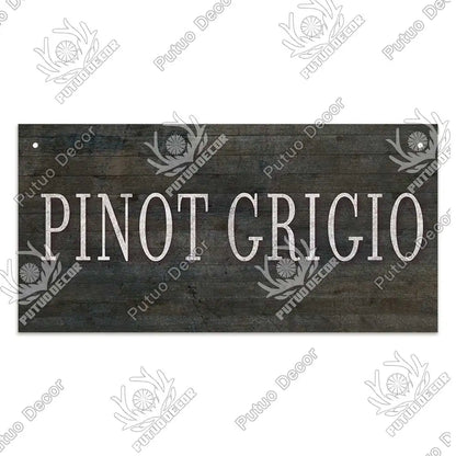 Decor-Wooden Wine Signs