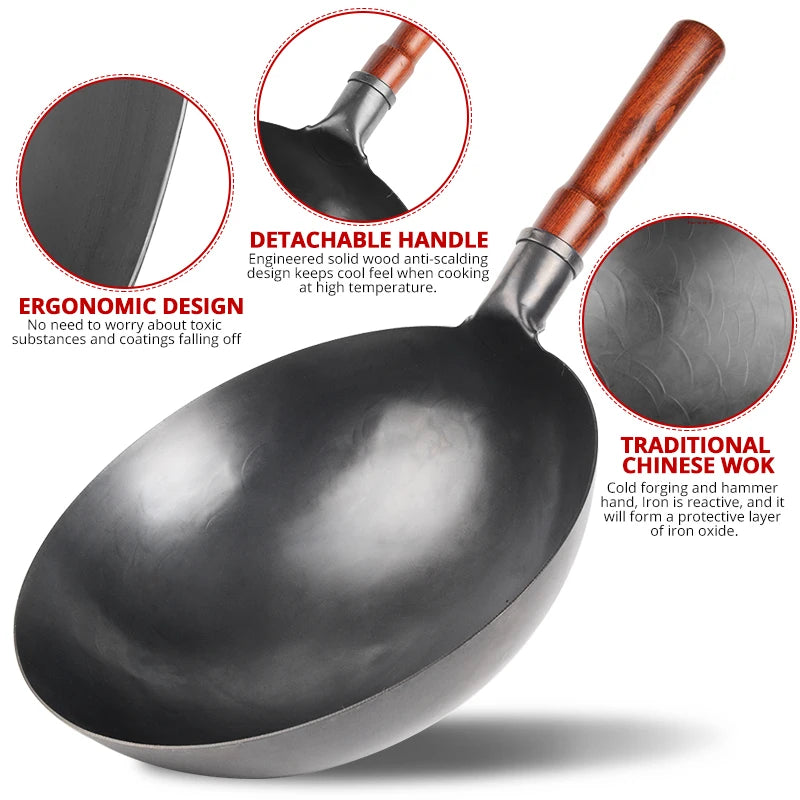 Hand Hammered Wok