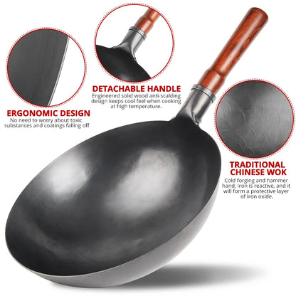 Hand Hammered Wok