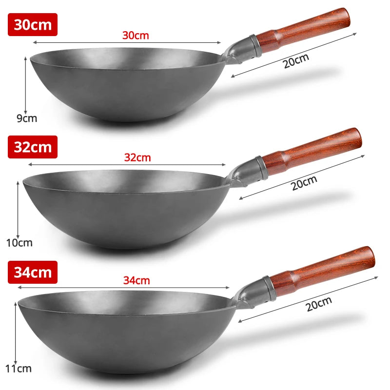 Hand Hammered Wok
