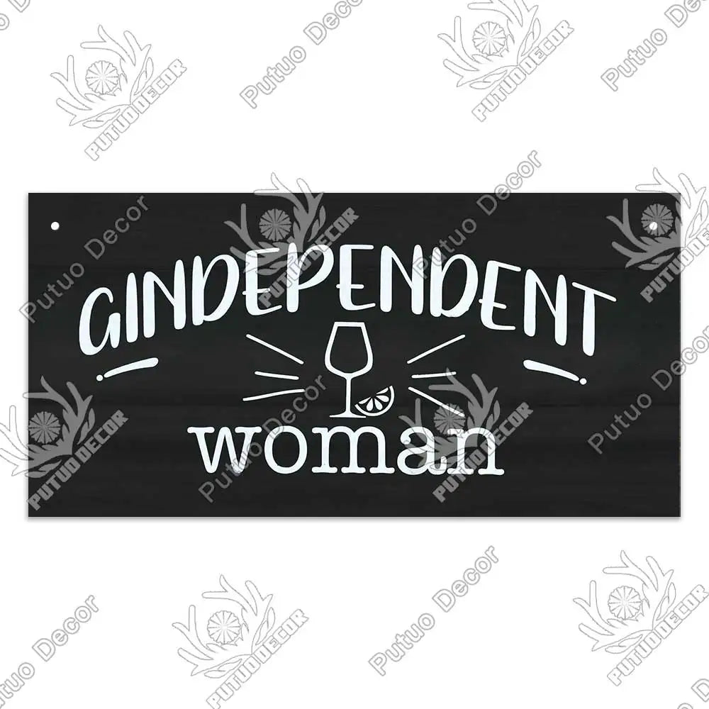 Decor-Wooden Wine Signs