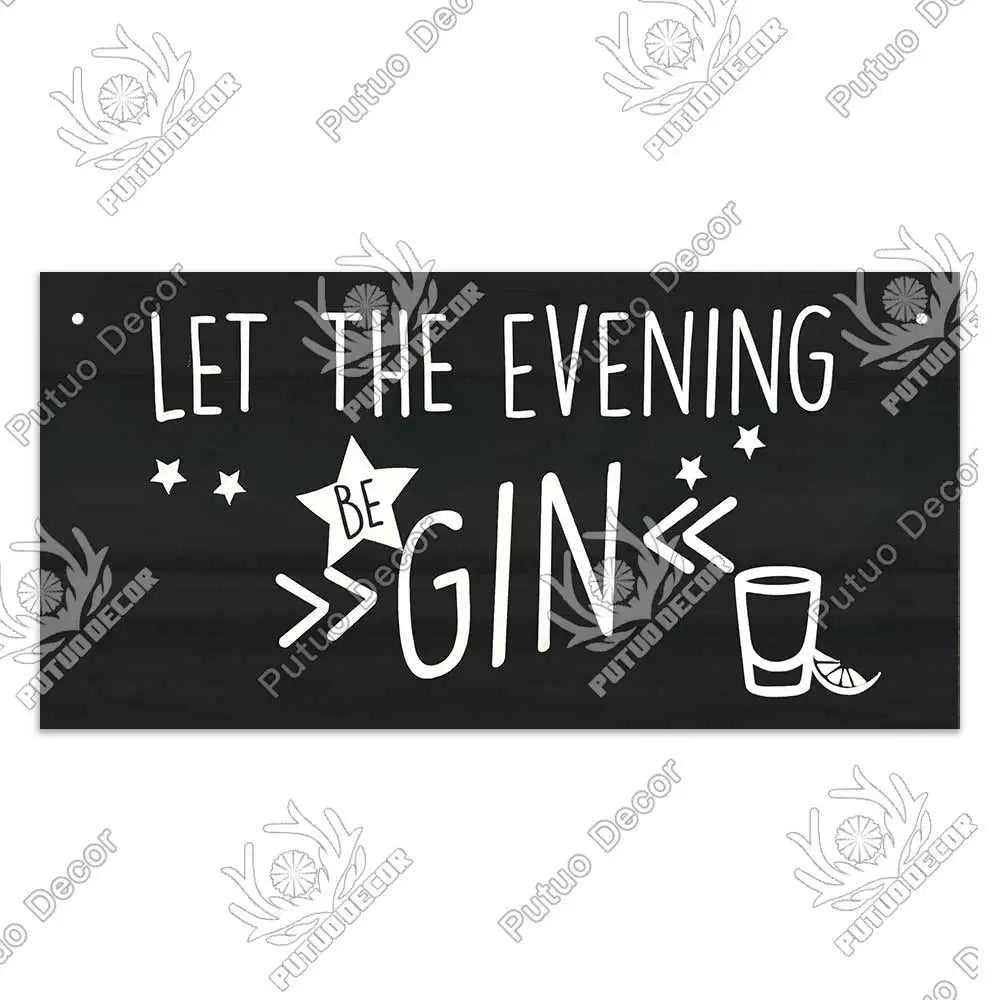 Decor-Wooden Wine Signs