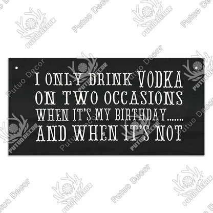 Decor-Wooden Wine Signs