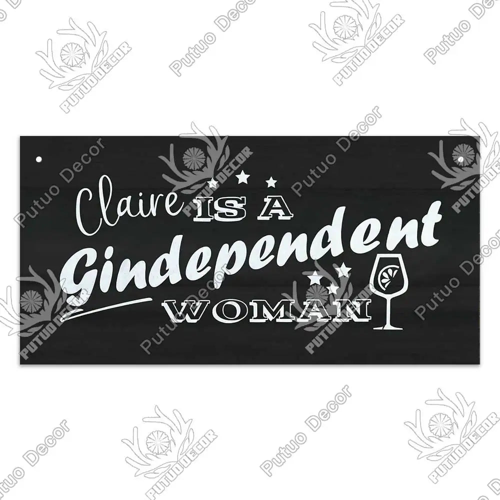 Decor-Wooden Wine Signs