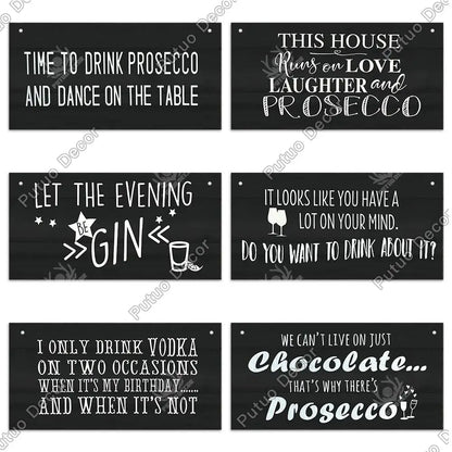 Decor-Wooden Wine Signs