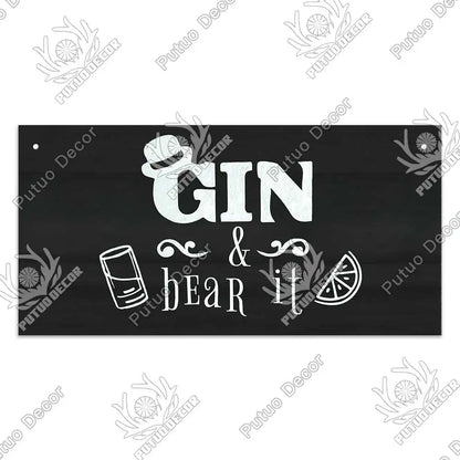 Decor-Wooden Wine Signs
