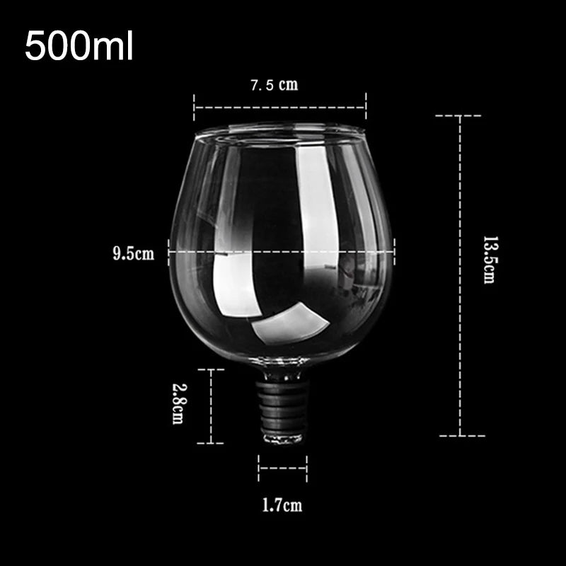Wine Bottle Glass Topper