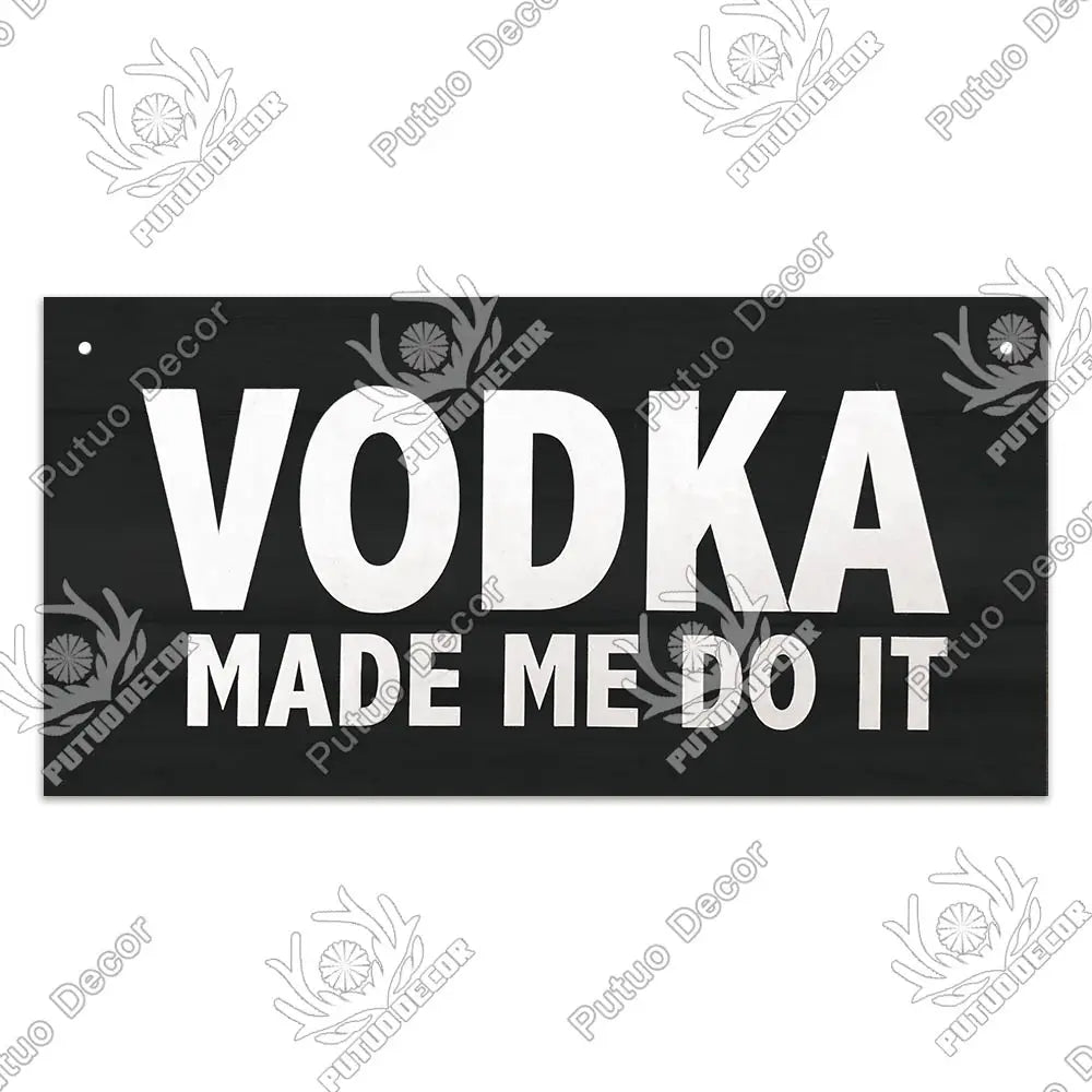 Decor-Wooden Wine Signs