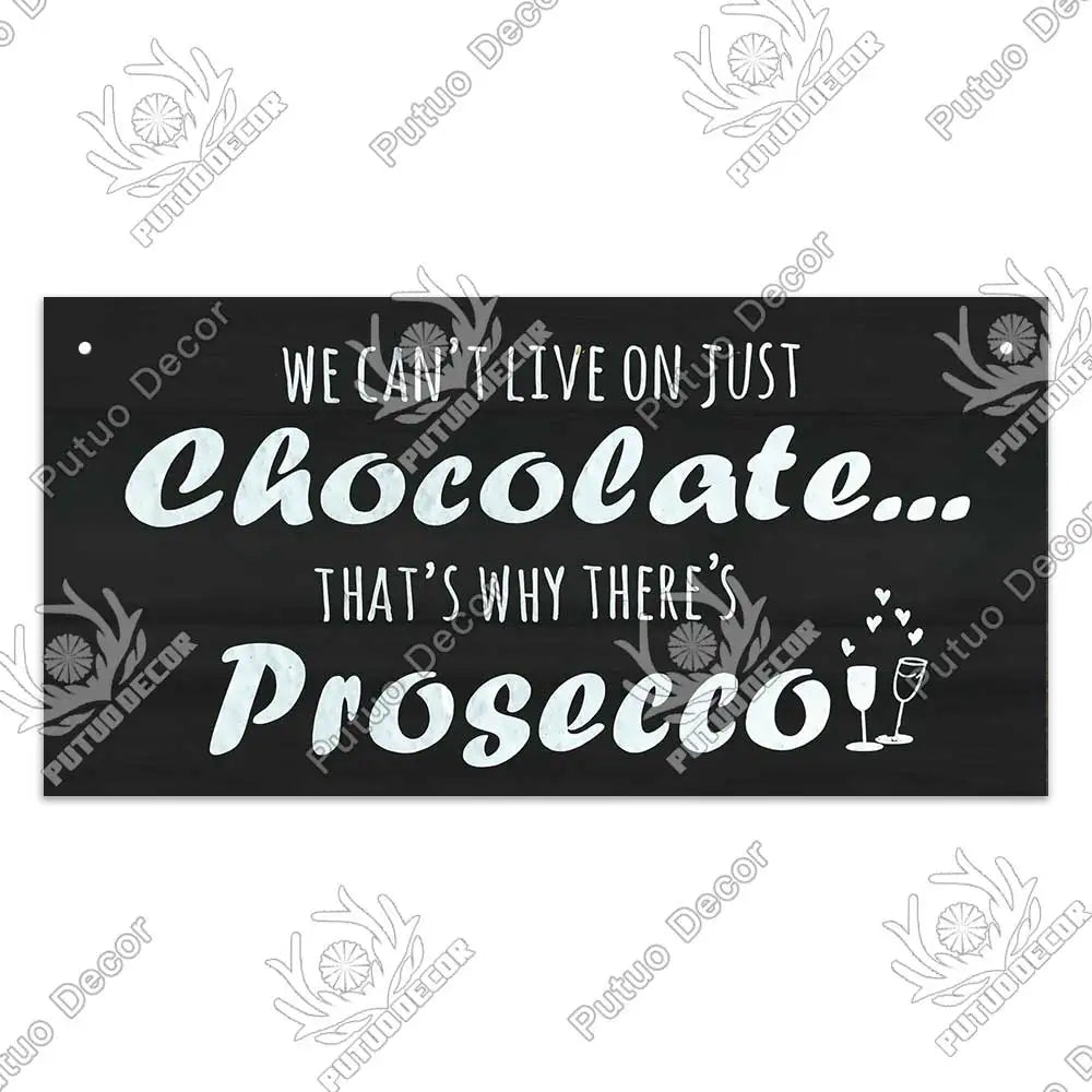 Decor-Wooden Wine Signs