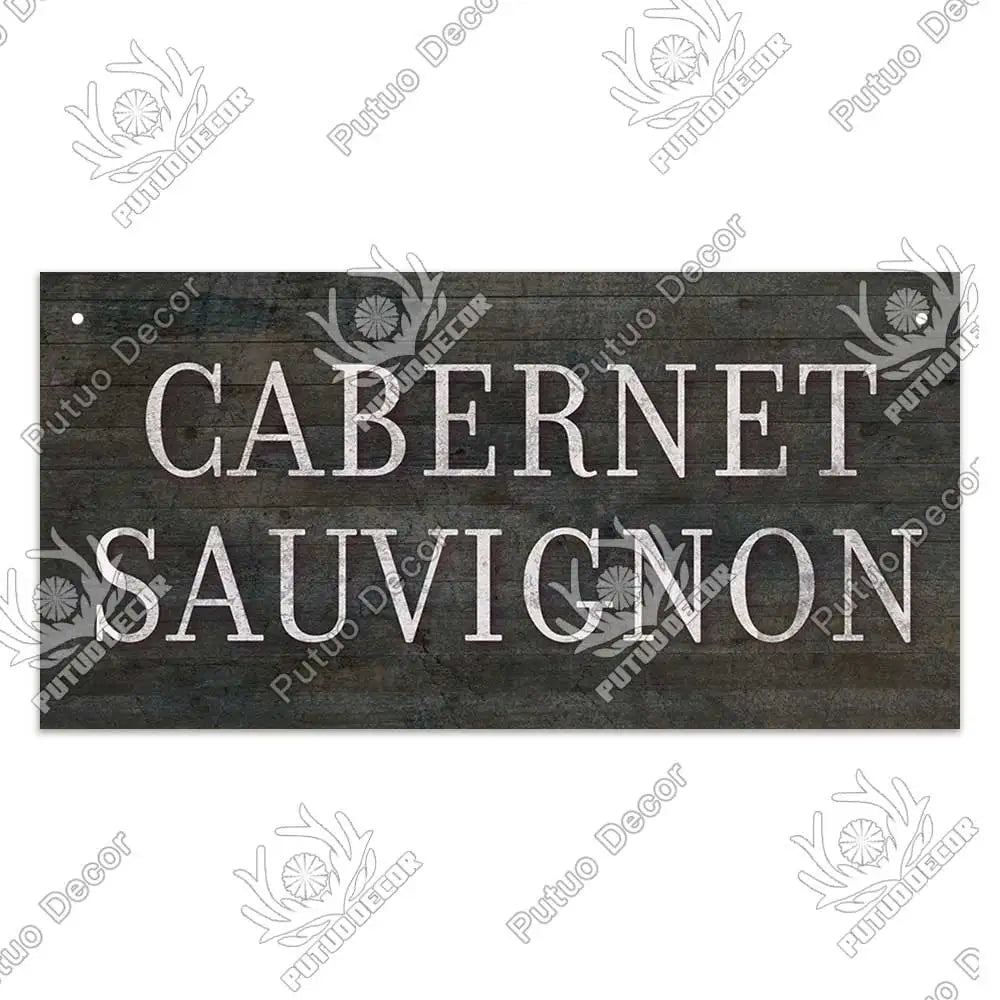 Decor-Wooden Wine Signs