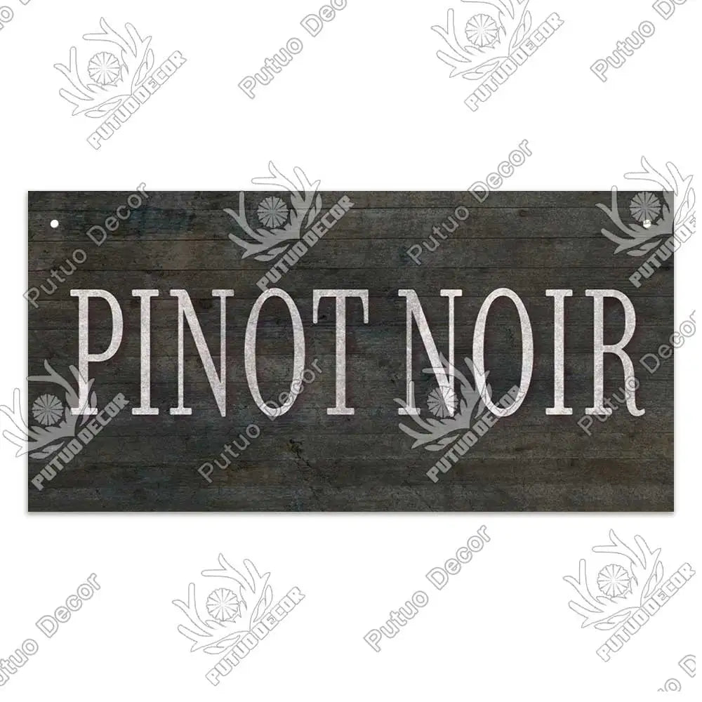 Decor-Wooden Wine Signs