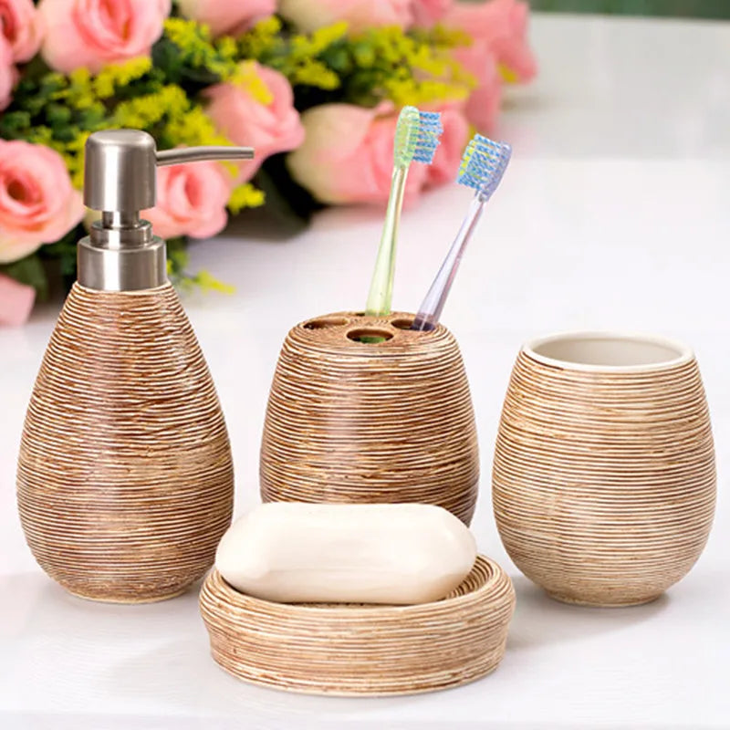 Bathroom Soap Dispenser Set