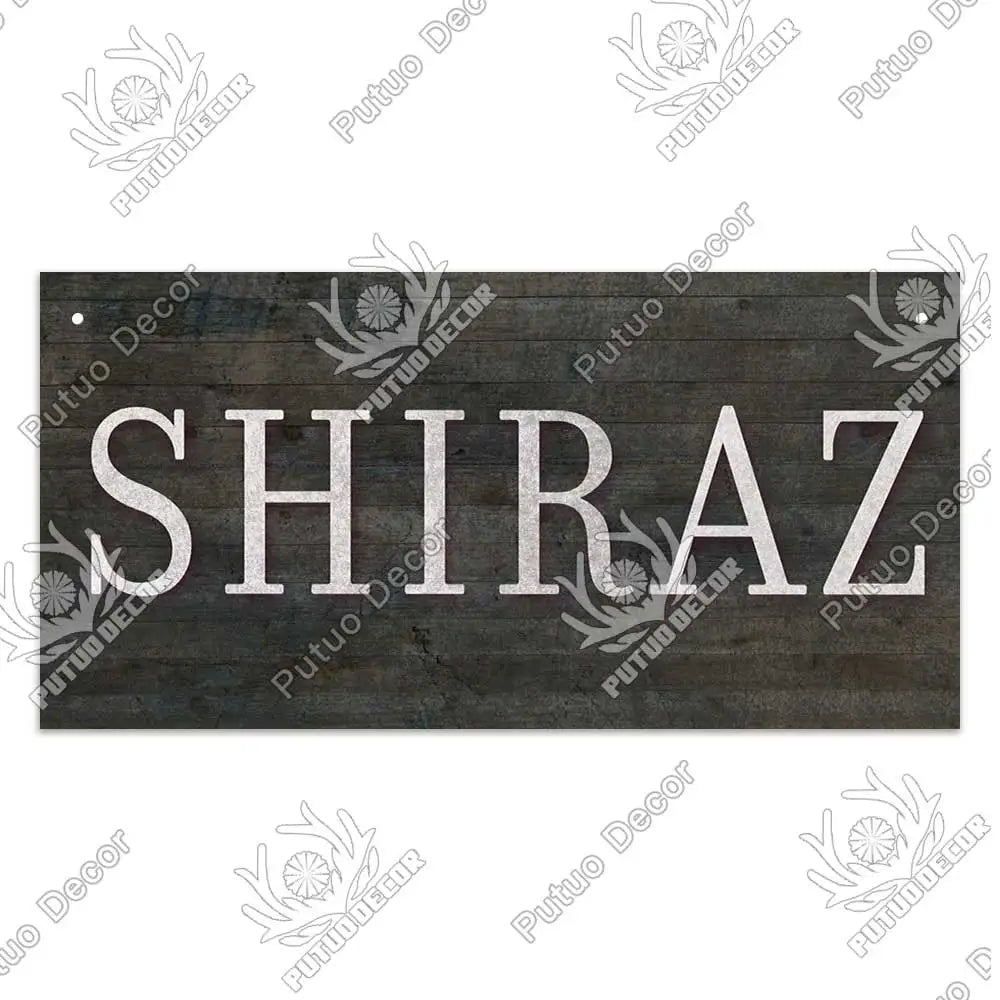 Decor-Wooden Wine Signs