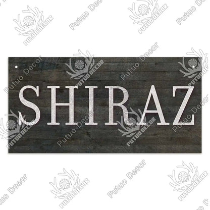 Decor-Wooden Wine Signs