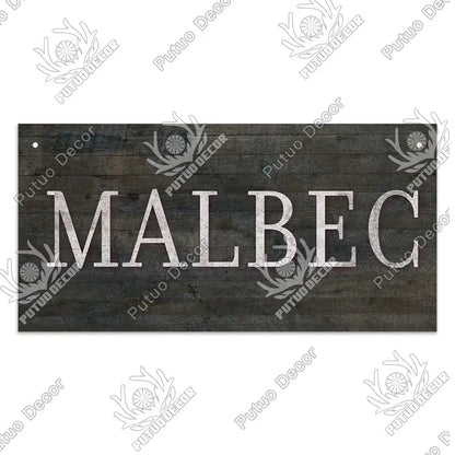 Decor-Wooden Wine Signs