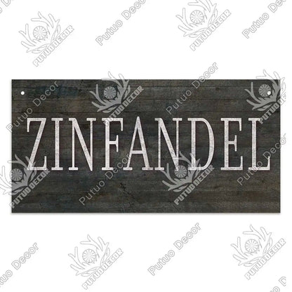 Decor-Wooden Wine Signs