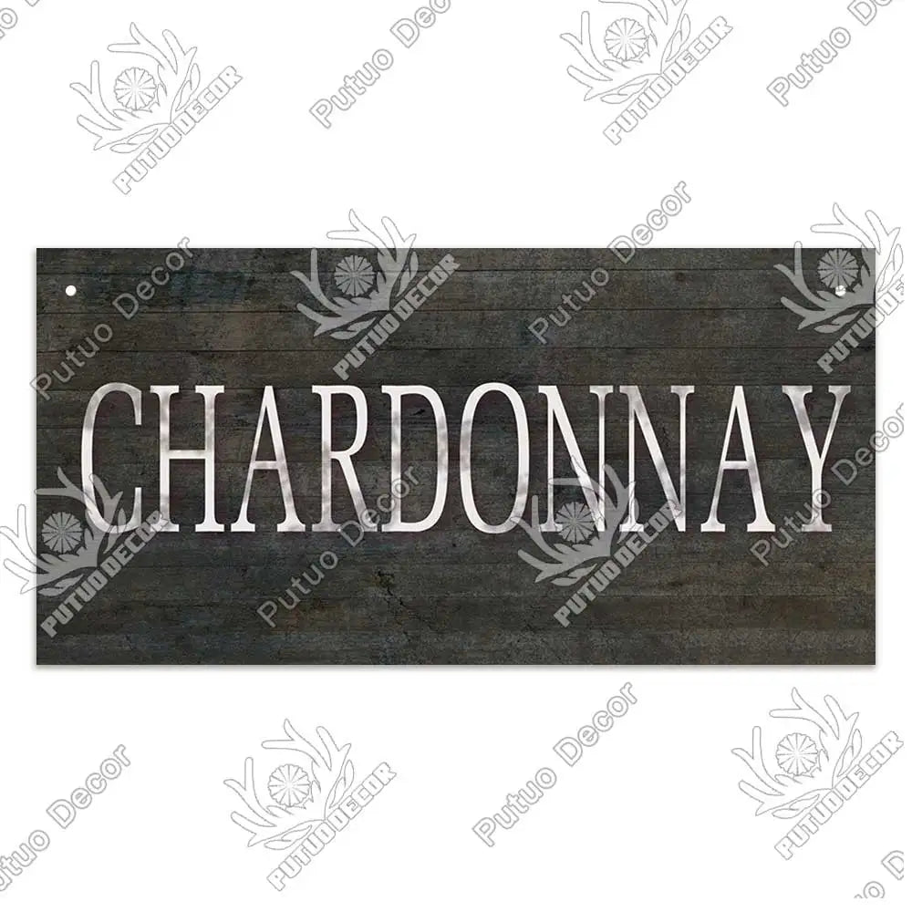 Decor-Wooden Wine Signs