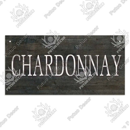 Decor-Wooden Wine Signs